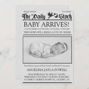 Anúncio de Nascimento da Newsletter do Estilo Negr