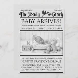 Anúncio de Nascimento da Newsletter do Estilo Negr