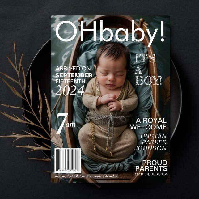 Anúncio de Nascimento da Revista Baby (Criador carregado)