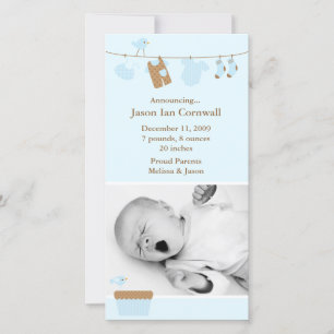 Anúncio de Nascimento da Seca Azul