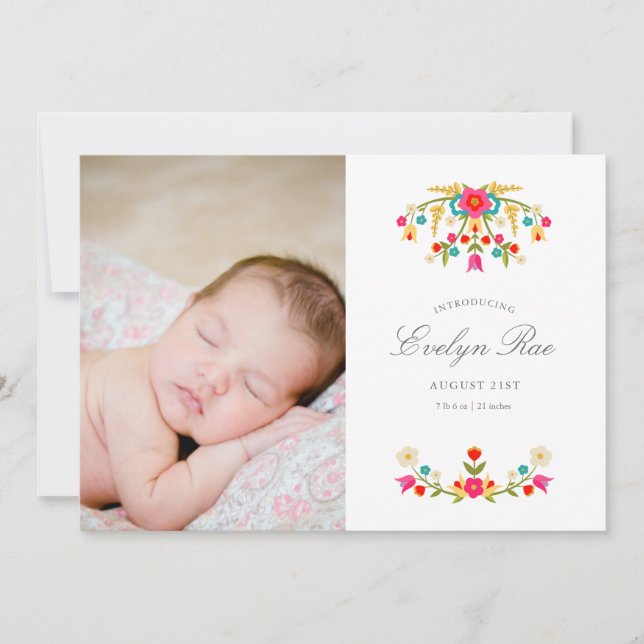 Anúncio de Nascimento das Flores do País (Frente)