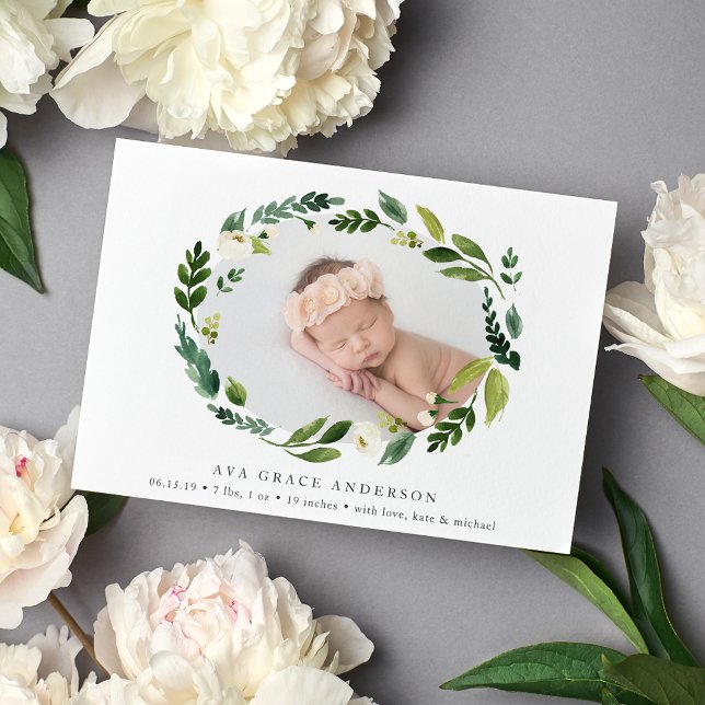 Anúncio de nascimento de Alabastro Wreath (Criador carregado)