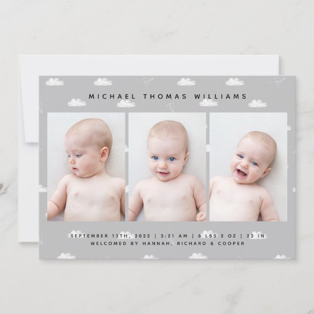 ANÚNCIO DE NASCIMENTO DE BABY (Frente)