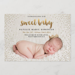 Anúncio de Nascimento de BABY DOCE CONFETTI
