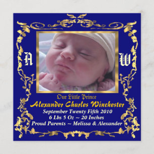 Anúncio de nascimento de bebê charmoso e exclusivo