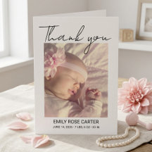 Anúncio de Nascimento de Bebê com Foto Personaliza