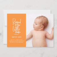 Anúncio de nascimento de bebê desenhado à mão mode