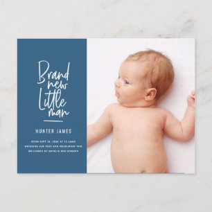 Anúncio de nascimento de bebê desenhado à mão mode