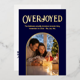 Anúncio de Nascimento de Bebê no Natal em Azul Mar