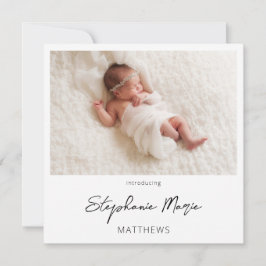 Anúncio de nascimento de duas fotos instantâneas 3