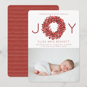 Anúncio de nascimento de feriado de Berries Water