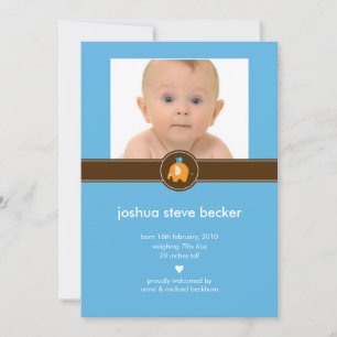 Anúncio de Nascimento de Foto do Baby Elephant