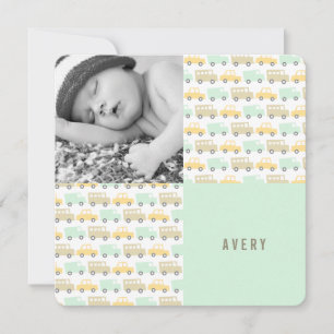 Anúncio de nascimento de Foto do Bebê Brinquedos R