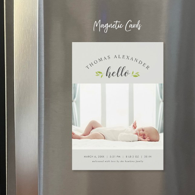 Anúncio de nascimento de Foto Magnética de Tiny Tw (Criador carregado)