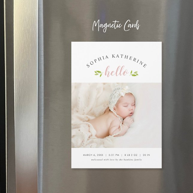 Anúncio de nascimento de Foto Magnética de Tiny Tw (Criador carregado)