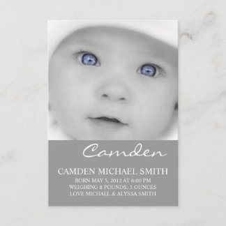 Anúncio de nascimento de foto | Nomes