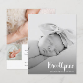 Anúncio de nascimento de Foto Simples de Orçamento