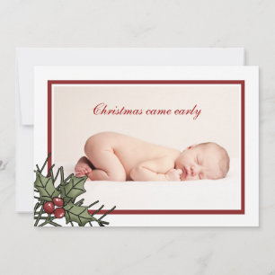 Anúncio de nascimento de fotografia Holly