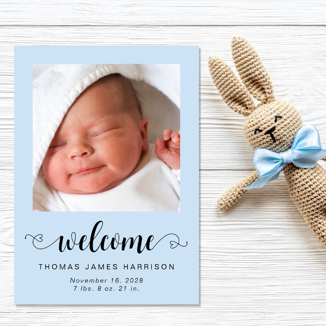 Anúncio de nascimento de fotos do Baby Boy (A heartfelt and personalized way to introduce your baby boy to friends and family)