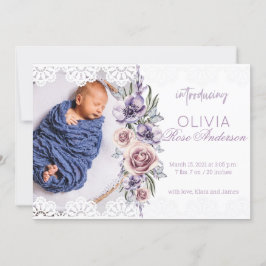 Anúncio de Nascimento de Garota Púrpura da Waterco