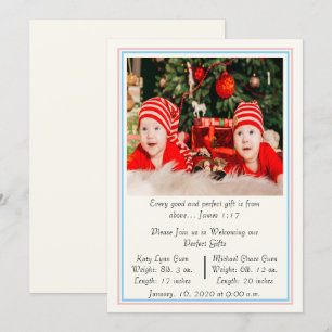 Anúncio de nascimento de gêmeos