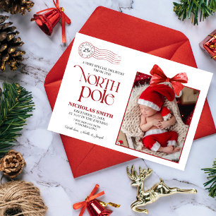 Anúncio de Nascimento de Natal no Polo Norte