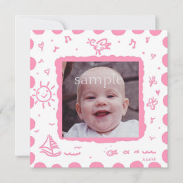 Anúncio de Nascimento de Pássaro Rosa