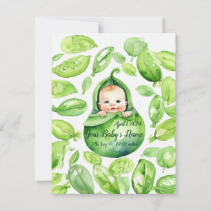 Anúncio de nascimento de Pea Pod Preciness