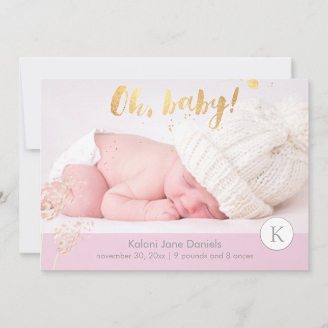 Anúncio de nascimento de PixDezines (Frente)