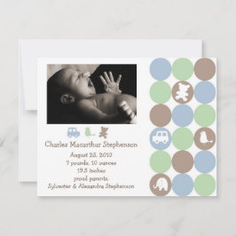 Anúncio de Nascimento de Pontos N Formas