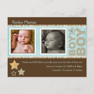 Anúncio de nascimento de Rodeo Mattias