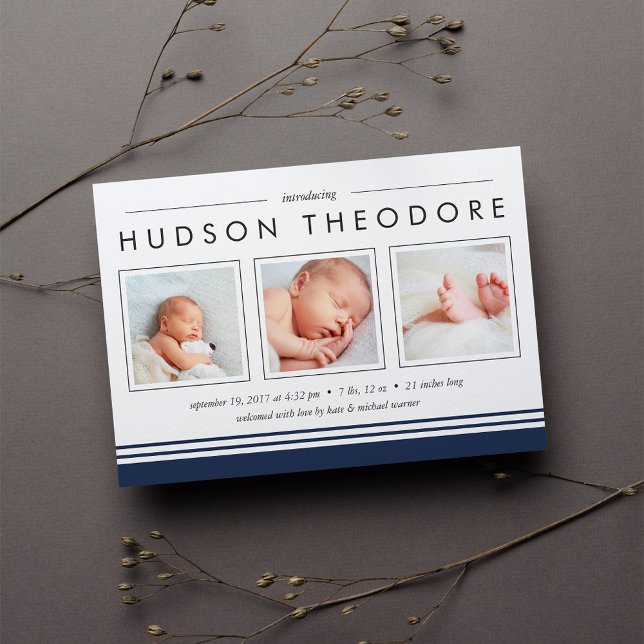 Anúncio de Nascimento de Stripe do Metro | MARINHO (Criador carregado)