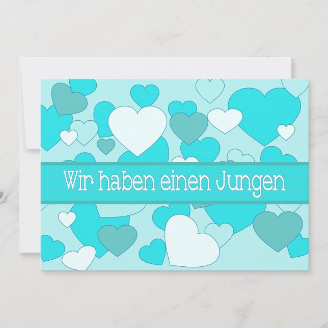 Anúncio de Nascimento do Bebê Alemão (Frente)