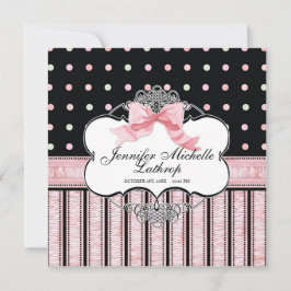 Anúncio de nascimento do bebê - Arco francês Dot S