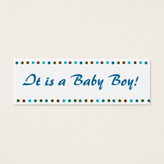 Anúncio de Nascimento do Bebê Boy (Frente)