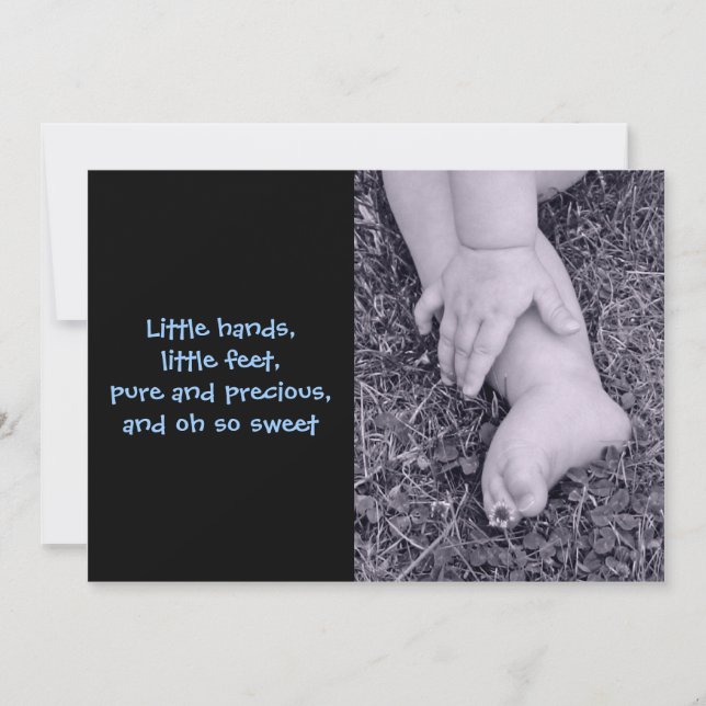 Anúncio de Nascimento do Bebê Boy (Frente)