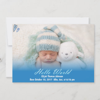 Anúncio de Nascimento do Bebê do Mundo