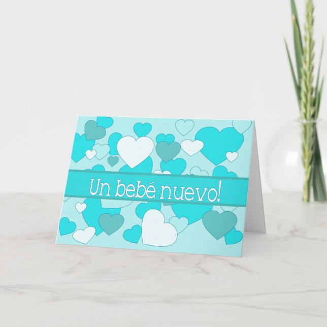 Anúncio de Nascimento do Bebê Espanhol (Frente)