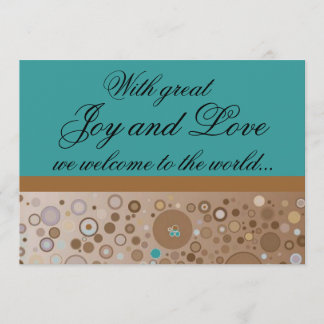 Anúncio de Nascimento do Garoto nos Círculos Chato