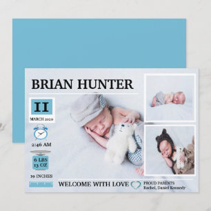 Anúncio de Nascimento do Gráfico de Nascimentos