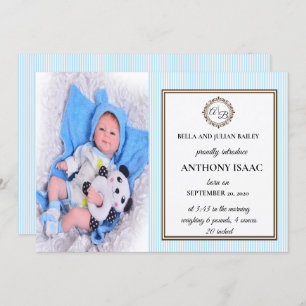 Anúncio de Nascimento do Monograma