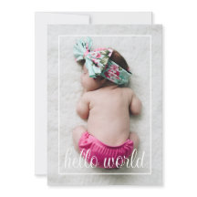 Anúncio de Nascimento do Mundo