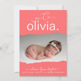 Anúncio de Nascimento do Papel de Gravação de Foto