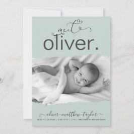 Anúncio de Nascimento do Quadro de Papel Torno por