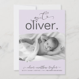 Anúncio de Nascimento do Quadro de Papel Torno por