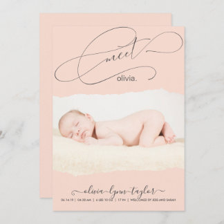 Anúncio de Nascimento do Quadro de Papel Torno por