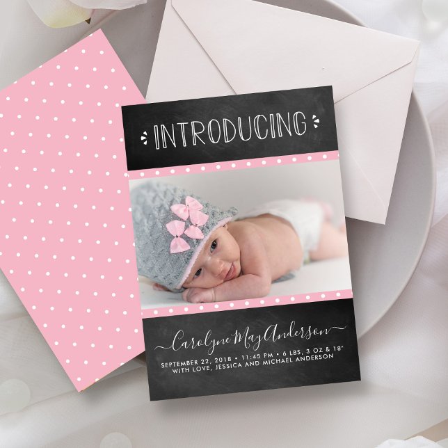 Anúncio de Nascimento do Quadro Moderno (Criador carregado)