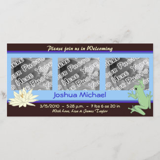 Anúncio de Nascimento do Sapo Azul e Lotus