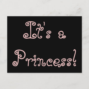 Anúncio de Nascimento "É uma Princesa!"