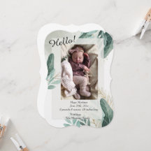 Anúncio de Nascimento Elegante